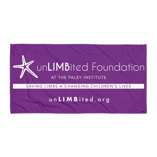 unLIMBited Purple Beach Towel