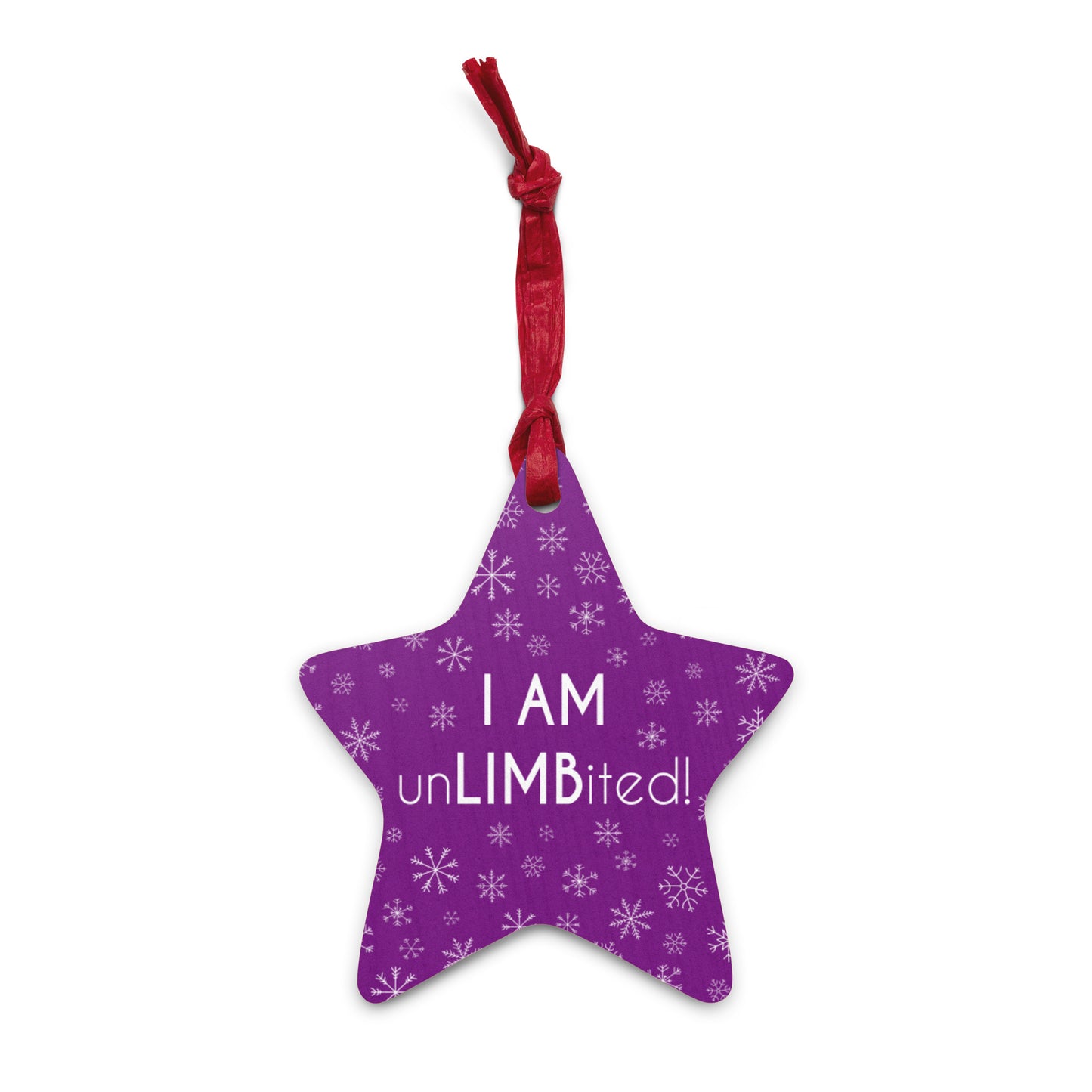 I am unLIMBited Wooden Ornament