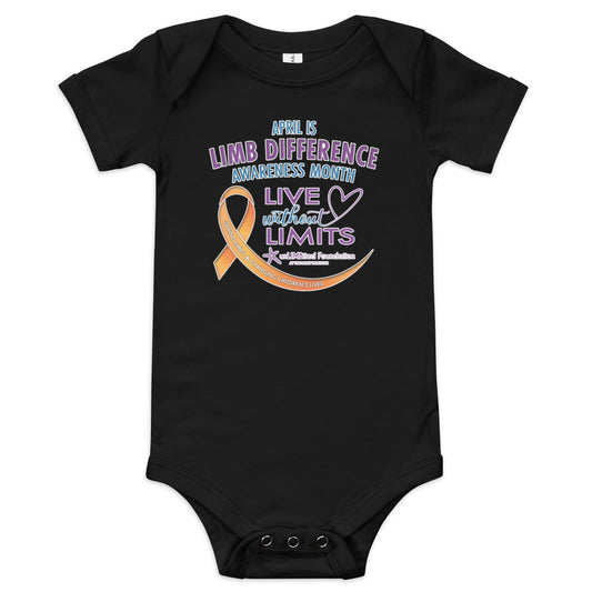 unLIMBited Limb Difference Awareness Month Baby Short Sleeve One Piece