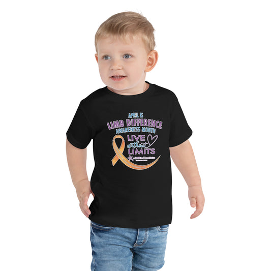 unLIMBited Limb Difference Awareness Month Toddler Short Sleeve Tee