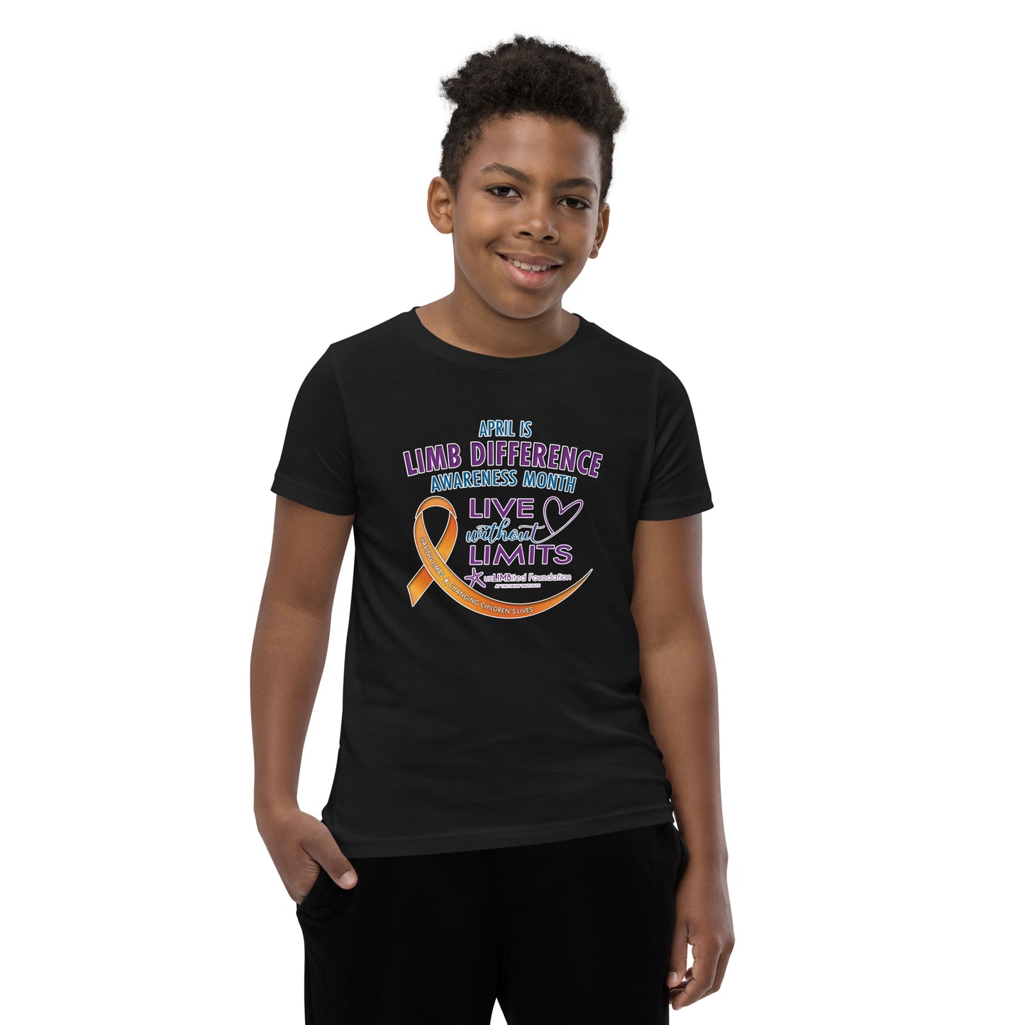 unLIMBited Limb Difference Awareness Month Youth T-Shirt