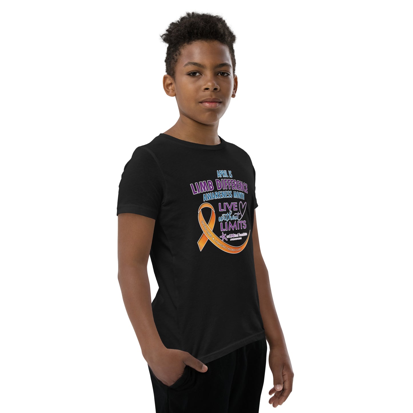 unLIMBited Limb Difference Awareness Month Youth T-Shirt
